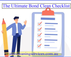 Bond Clean Checklist